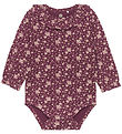 En Fant Bodysuit l/s - Flower - Fig