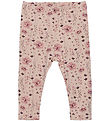 En Fant Leggings - Sweat - Rose Dust w. Flowers