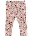 En Fant Leggings - Svett - Rose Dust m. Blommor