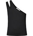 Rosemunde Top - One Shoulder - Schwarz