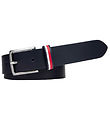 Tommy Hilfiger Grtel - Leather - Space Blue