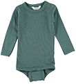 Joha Bodysuit l/s - Wool - Dark Green