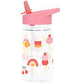 A Little Lovely Company Water Bottle w. Straws - 450 mL - Icecre