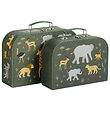 A Little Lovely Company Cardboard Suitcase - 2 pcs - 29x20/25.5x