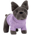 Jellycat Peluche - 17x19 cm - Pull Franais Bulldog Purple