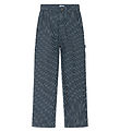Grunt Jeans - Worker - Marinblå/Vitrandig