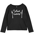 Mini Rodini Blouse - What's Cooking - Black