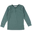 Joha Blouse - Wol - Donker Groen