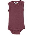 Joha Bodysuit Sleeveless - Rib - Wool/Silk - Bordeaux