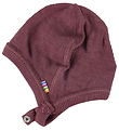 Joha Baby Hat - Rib - Wool/Silk - Bordeaux