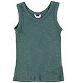 Joha Undershirt - Rib - Wool/Silk - Dark Green