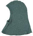 Joha Balaclava - Rib - Wool/Silk - 2-layer - Dark Green