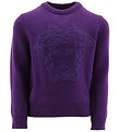 Versace Blouse - Wool - Purple w. Logo