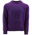 Versace Blouse - Laine - Violet av. Logo