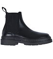 Versace Boots - Chelsea Calf - Black/Palladium