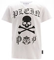 Philipp Plein T-Shirt - Wei m. Schwarz/Strassstein