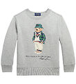 Polo Ralph Lauren Sweatshirt - Grey Melange w. Soft Toy