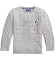 Polo Ralph Lauren Bluse - Strick - Grau Meliert