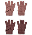 Name It Gloves - NkfWholla - Wool - 2-Pack - Antler/Peppercorn