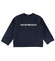 Emporio Armani Sweatshirt - Navy w. White