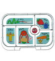 Yumbox Insert tray w. 6 Compartments - Original - Funny Monsters