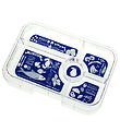 Yumbox Insatsbricka m. 5 Rom - Tapas - Blue/Bon Appetiti