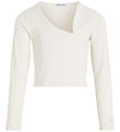 Calvin Klein Blouse - Cropped - Rib - Ivory