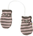 Joha Mittens - Wool - Grey/Pink