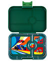 Yumbox Lunchbox w. 4 Rooms - Bento Tapas - Greenwich Green/Race