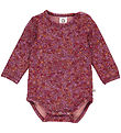 Müsli Romper l/s - Petit Blossom - Fig/Boysenberry/Berry Rood