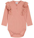 Hust and Claire Bodysuit l/s - Rib - Belize - Ash Rose