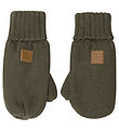 Hust and Claire Mittens - Wool - Flori - Tea Leaf