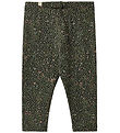 Wheat Leggings - Jules - Black Coal Small Flowers