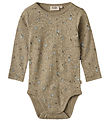 Wheat Bodysuit l/s - Freddie - Beige Stone Space