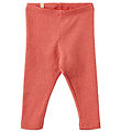 Wheat Leggingsit - Joustinneule - Maddy - Faded Rose