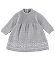 Emporio Armani Kleid - Wolle - Grau Meliert m. Weiß