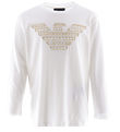 Emporio Armani Blouse - White/Beige w. Logo