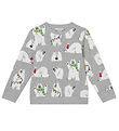 Stella McCartney Kids Sweatshirt - Grey Melange w. White Bear