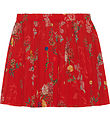 Christina Rohde Skirt - Red w. Flowers