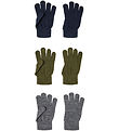 Name It Gloves - Noos - NknMagic - 3-Pack - Olive Night/Grey Me