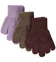 Mikk-Line Gants - Laine/Polyamide - 3 Pack - Dark Menthe/Slate N