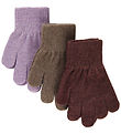 Mikk-Line Gants - Laine/Polyamide - 3 Pack - Dark Menthe/Slate N