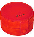 DAY ET Trinket Box - Jewelry Round - Velvet - Tangerine Tango