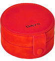 DAY ET Trinket Box - Jewelry Round - Velvet - Tangerine Tango