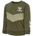 Hummel Sweat-shirt - hmlNeel - Olive Nuit