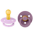 Bibs Colour Dummies - 2-Pack - Size 2 - Round - Violet Sky/Mau