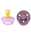 Bibs Colour Dummies - 2-Pack - Size 1 - Round - Violet Sky/Mauve