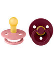BIBS Colour Pacifiers - 2-Pack - Size 1 - Round - Dusty Pink/Cor