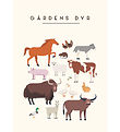 Citatplakat Poster - Kinderposter - Bauernhoftiere - A3