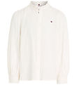 Tommy Hilfiger Shirt - Ladder Lace Frill Collar - Ancient Whit